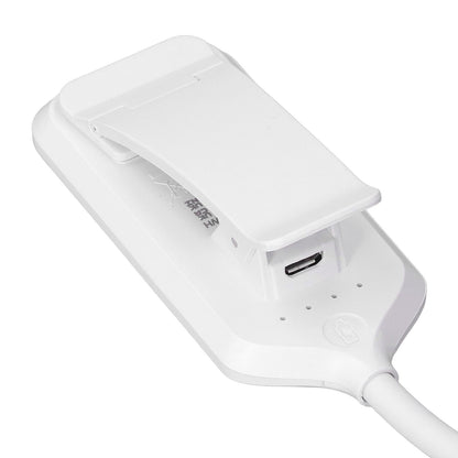 LED Desk Lamp Clip Design Three Level Adjustment Mini Foldable White USB Touch Table Light V1294-YM0523-3119220003511