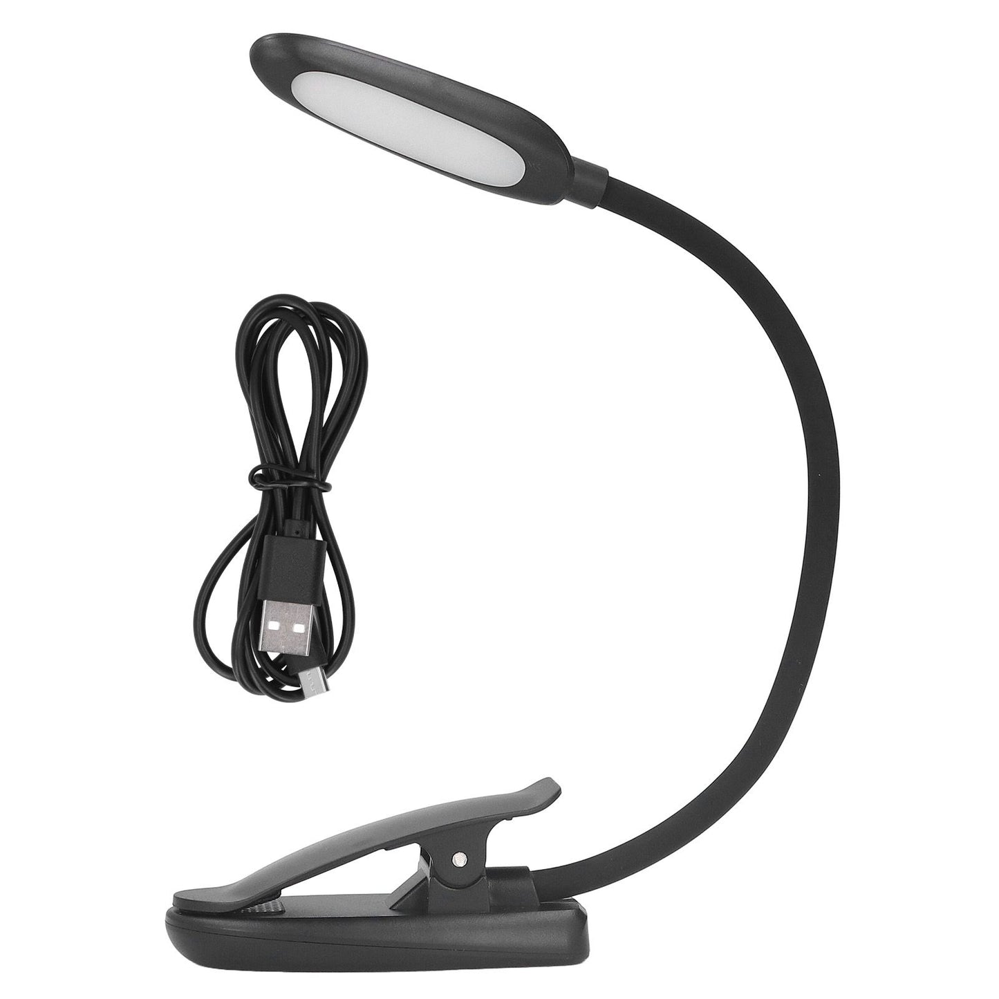 Clip On Light Reading Light 6 LED USB Charging Desk Lamp with 360 degrees Flexible Gooseneck Clamp for Desk V1294-YM0523-3119220003611