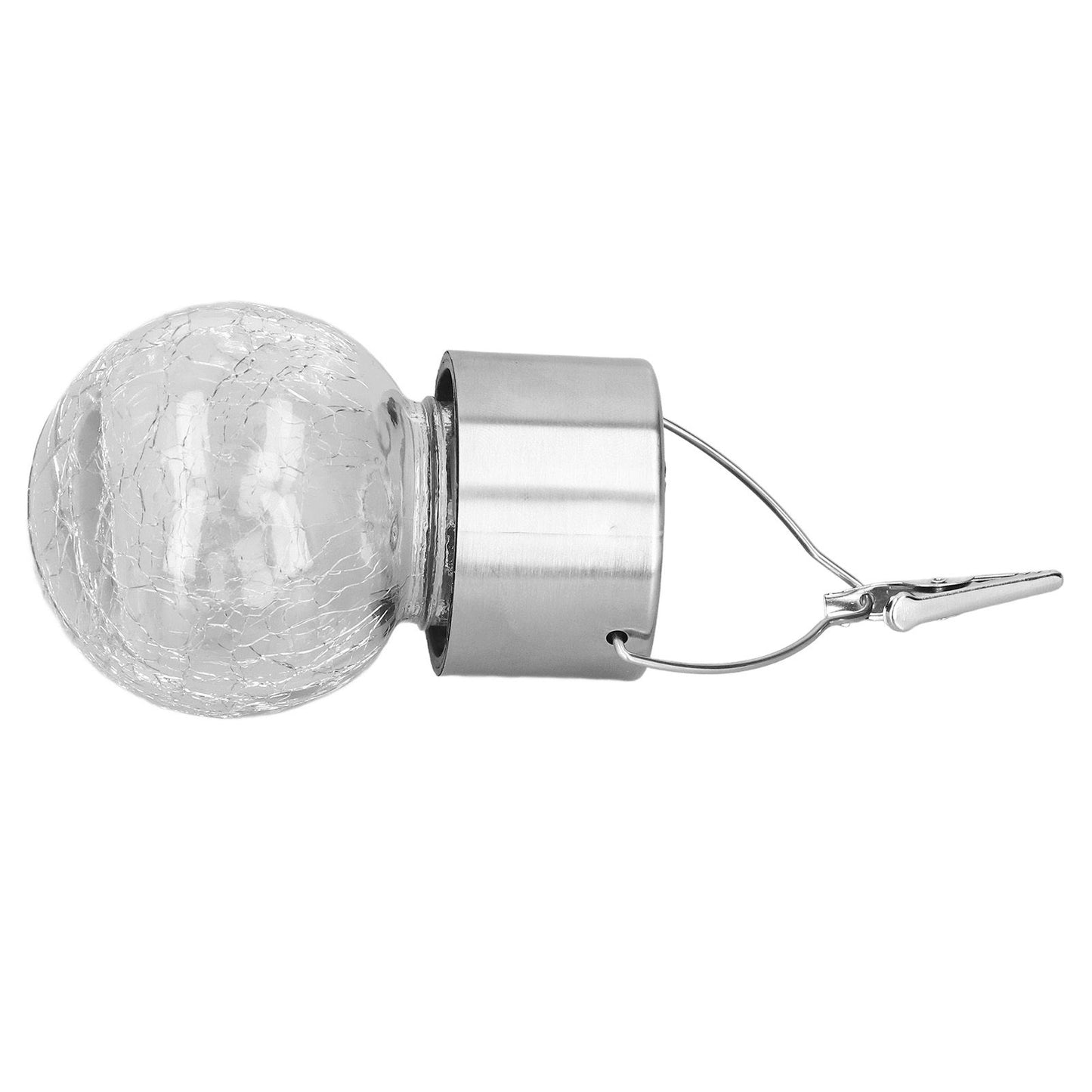 Hanging Solar Lights Glass Ball Shape Crack Pattern Energy Saving Solar Charging Automatic Sensing Bulbs for V1294-YM0523-3119220003711