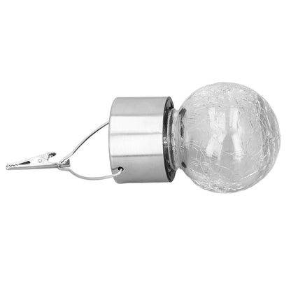 Hanging Solar Lights Glass Ball Shape Crack Pattern Energy Saving Solar Charging Automatic Sensing Bulbs for V1294-YM0523-3119220003711