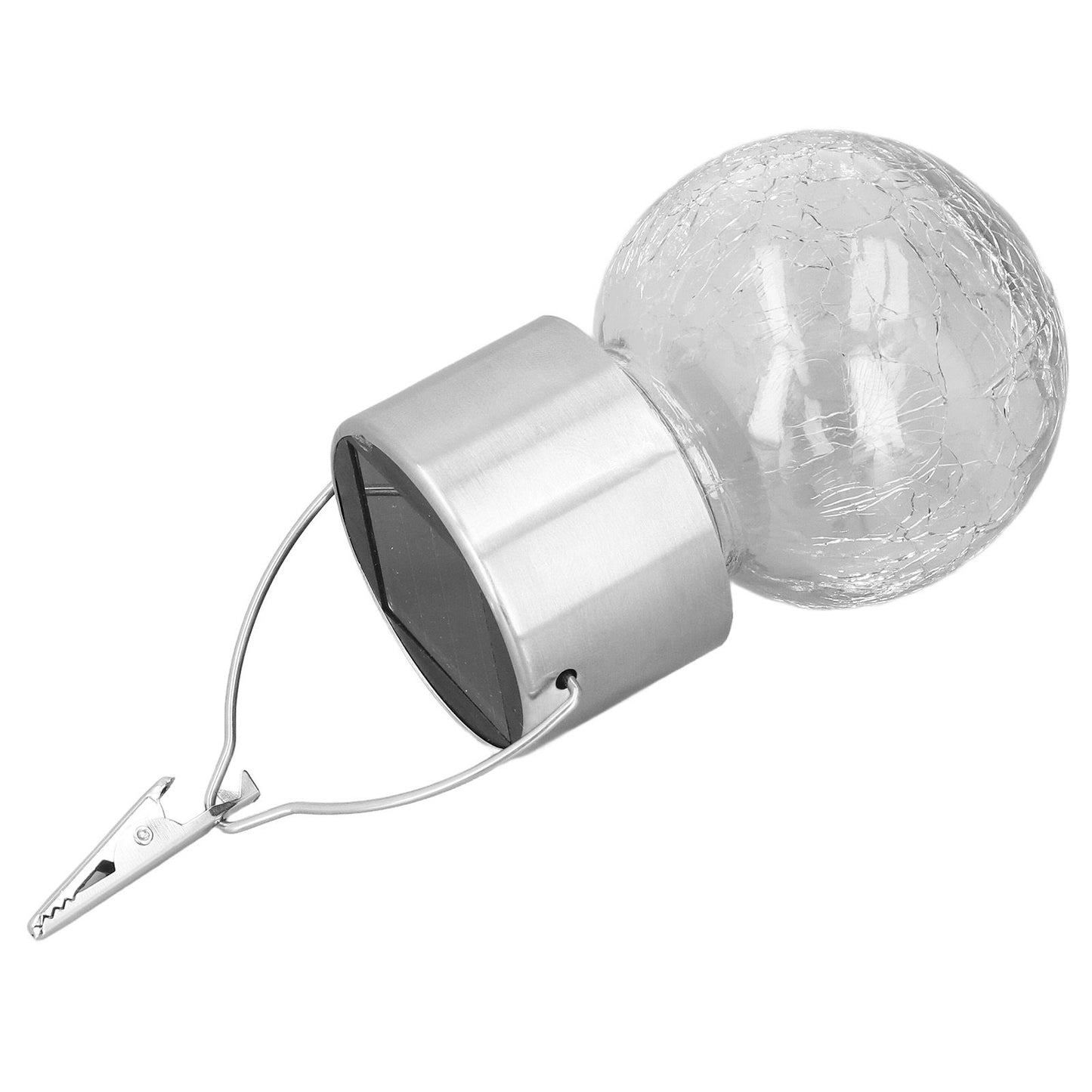 Hanging Solar Lights Glass Ball Shape Crack Pattern Energy Saving Solar Charging Automatic Sensing Bulbs for V1294-YM0523-3119220003711