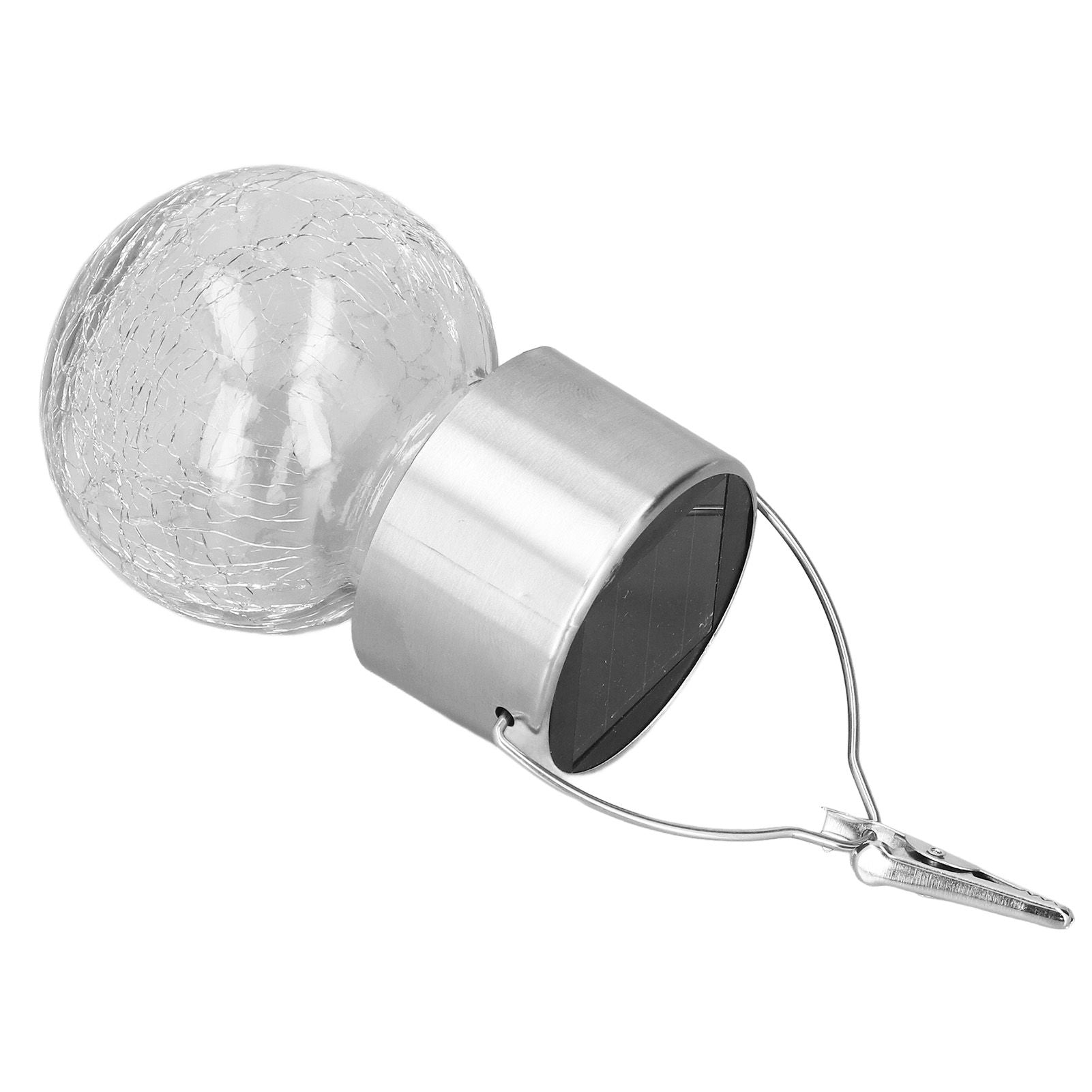 Hanging Solar Lights Glass Ball Shape Crack Pattern Energy Saving Solar Charging Automatic Sensing Bulbs for V1294-YM0523-3119220003711