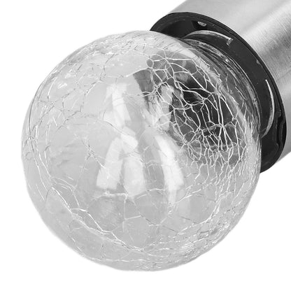 Hanging Solar Lights Glass Ball Shape Crack Pattern Energy Saving Solar Charging Automatic Sensing Bulbs for V1294-YM0523-3119220003711