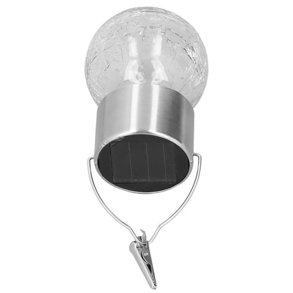 Hanging Solar Lights Glass Ball Shape Crack Pattern Energy Saving Solar Charging Automatic Sensing Bulbs for V1294-YM0523-3119220003711