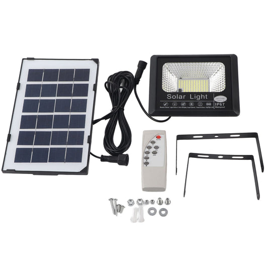 100LED Outdoor Solar Flood Light IP67 Waterproof Solar Wall Lamp Remote Control Street Lamp for Garden 40W V1294-YM0523-3119220003911