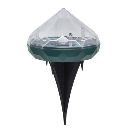 Solar Lawn Light Unique Diamond Design Waterproof LED Ground Insert Lamp for Courtyards Gardens Parks V1294-YM0523-3119220004111