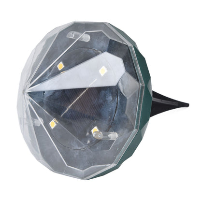 Solar Lawn Light Unique Diamond Design Waterproof LED Ground Insert Lamp for Courtyards Gardens Parks V1294-YM0523-3119220004111