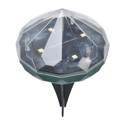 Solar Lawn Light Unique Diamond Design Waterproof LED Ground Insert Lamp for Courtyards Gardens Parks V1294-YM0523-3119220004111