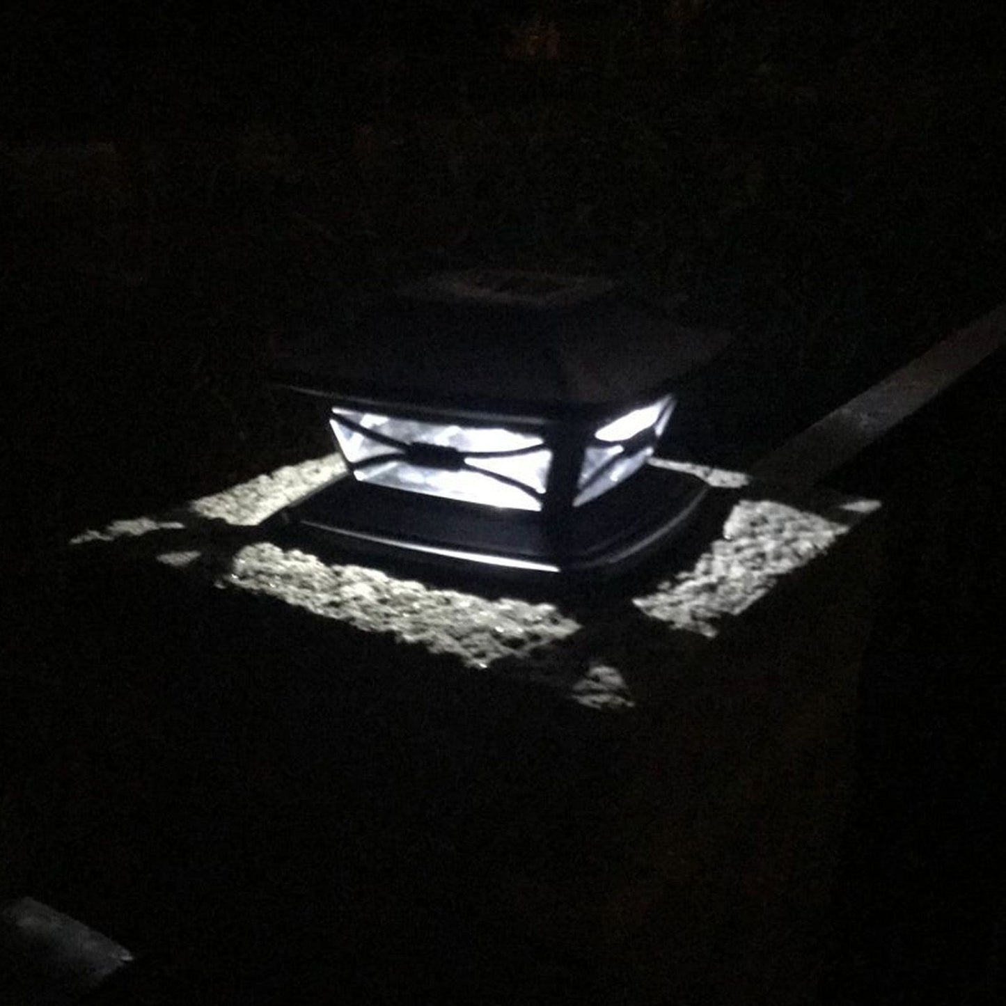 2set Solar Post Lights LED Lamp Beads 2 Color Lighting Rechargeable IP44 Waterproof PC Shell Fence Lights for V1294-YM0523-3119220004211