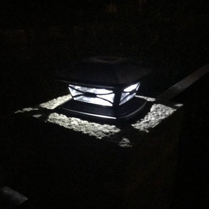 2set Solar Post Lights LED Lamp Beads 2 Color Lighting Rechargeable IP44 Waterproof PC Shell Fence Lights for V1294-YM0523-3119220004211