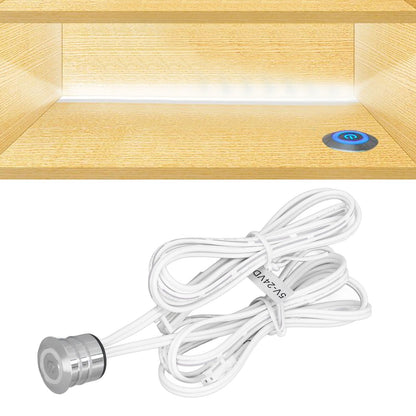 Cabinet Lamp Switch Embedded Installation Touch Light Switch with Blue Light Display DC 5V-24V V1294-YM0523-3119220004511