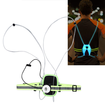 Reflective Running Vest LED USB Charging RGB 6 Colors Adjustable Lightweight Strong Light Waterproof Running V1294-YM0523-3119220005111