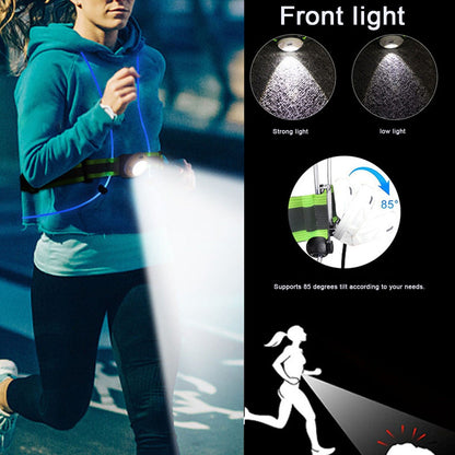 Reflective Running Vest LED USB Charging RGB 6 Colors Adjustable Lightweight Strong Light Waterproof Running V1294-YM0523-3119220005111