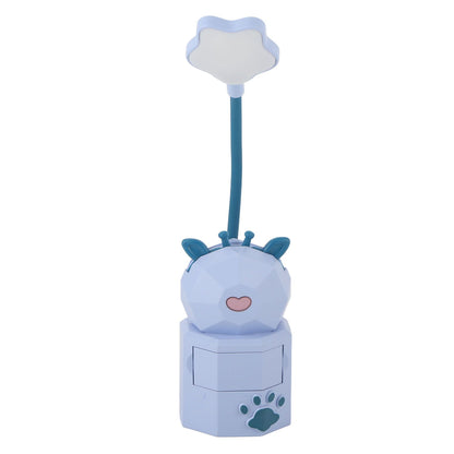 Kids Reading Light Cute Design USB Charging Warm Light 360 Degrees Gooseneck Adjustment Safe Material Kids V1294-YM0523-3119220006812