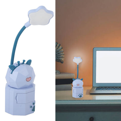 Kids Reading Light Cute Design USB Charging Warm Light 360 Degrees Gooseneck Adjustment Safe Material Kids V1294-YM0523-3119220006812