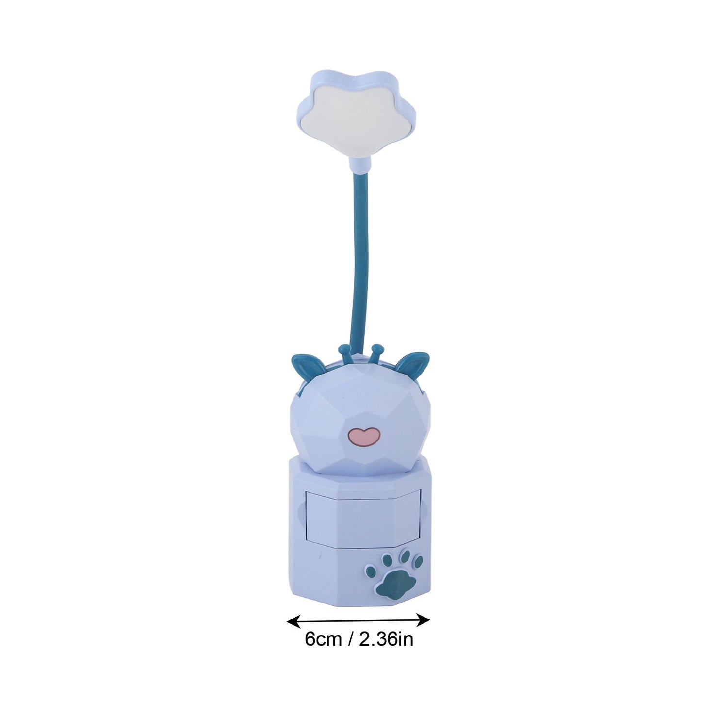 Kids Reading Light Cute Design USB Charging Warm Light 360 Degrees Gooseneck Adjustment Safe Material Kids V1294-YM0523-3119220006812