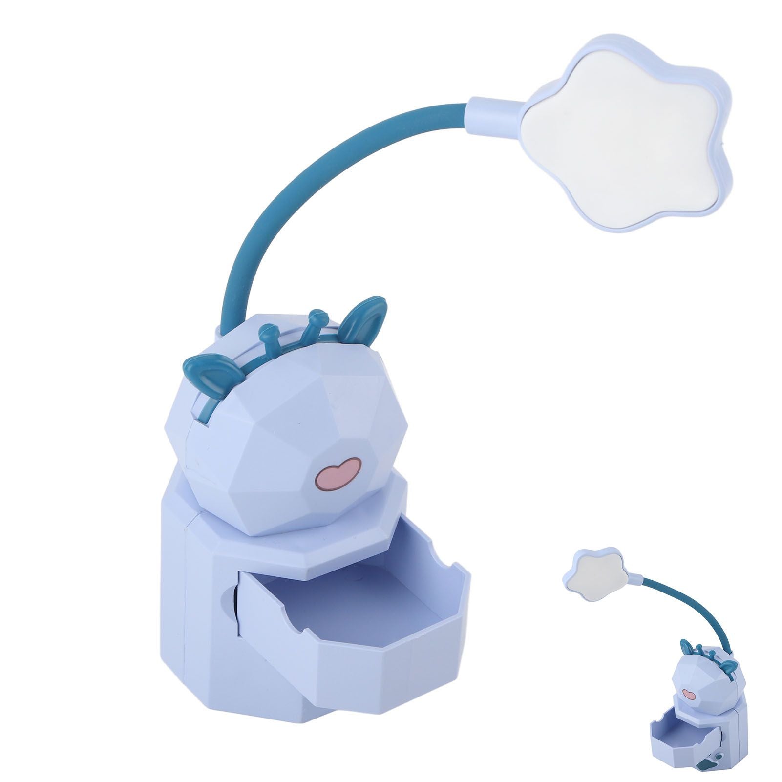 Kids Reading Light Cute Design USB Charging Warm Light 360 Degrees Gooseneck Adjustment Safe Material Kids V1294-YM0523-3119220006812