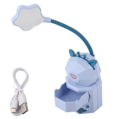 Kids Reading Light Cute Design USB Charging Warm Light 360 Degrees Gooseneck Adjustment Safe Material Kids V1294-YM0523-3119220006812