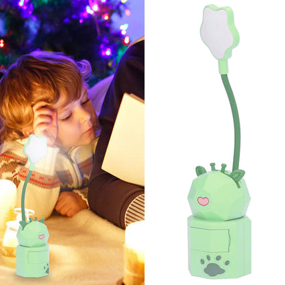Kids Reading Light Cute Design USB Charging Warm Light 360 Degrees Gooseneck Adjustment Safe Material Kids V1294-YM0523-3119220006813