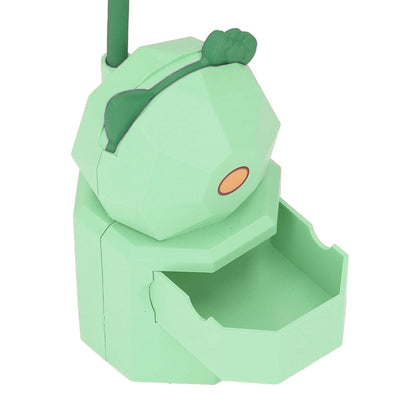 LED Desk Lamp USB Charging Warm Light Cute Cartoon Design Eye Protection Table Light with Storage BoxGreen V1294-YM0523-3119220006913
