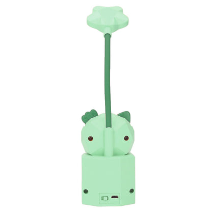 LED Desk Lamp USB Charging Warm Light Cute Cartoon Design Eye Protection Table Light with Storage BoxGreen V1294-YM0523-3119220006913