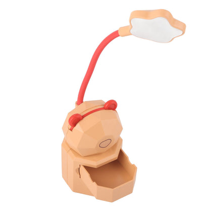 LED Cartoon Desk Lamp Eye Protection Reading Night Light USB Charging Table Lamp for Bedroom DormitoryYellow V1294-YM0523-3119220007011