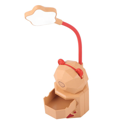 LED Cartoon Desk Lamp Eye Protection Reading Night Light USB Charging Table Lamp for Bedroom DormitoryYellow V1294-YM0523-3119220007011