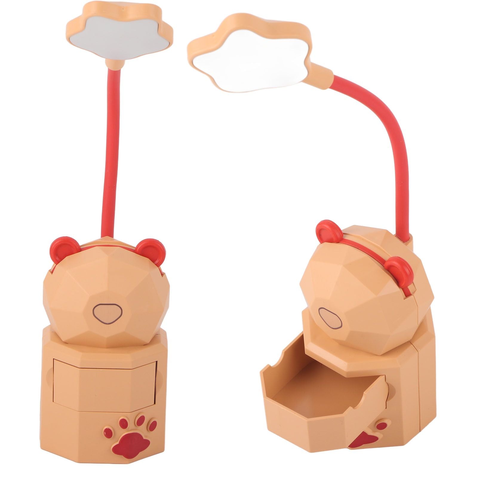 LED Cartoon Desk Lamp Eye Protection Reading Night Light USB Charging Table Lamp for Bedroom DormitoryYellow V1294-YM0523-3119220007011