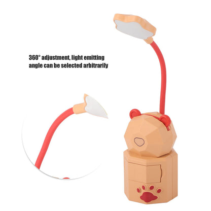 LED Cartoon Desk Lamp Eye Protection Reading Night Light USB Charging Table Lamp for Bedroom DormitoryYellow V1294-YM0523-3119220007011