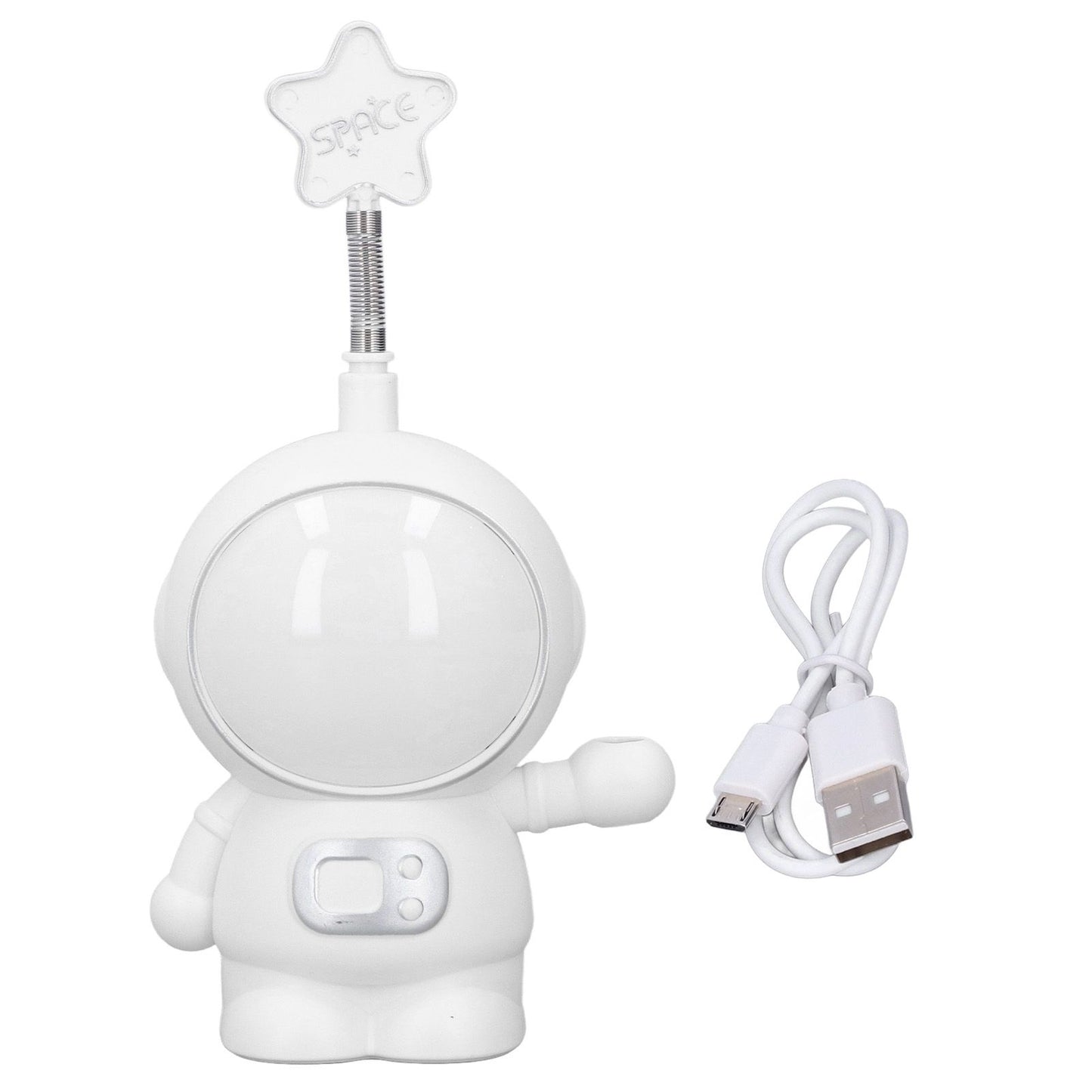LED Desk Lamp 2 Lighting Modes Eye Protection USB Charging Astronaut Night Light with Pencil Sharpener for V1294-YM0523-3119220007411