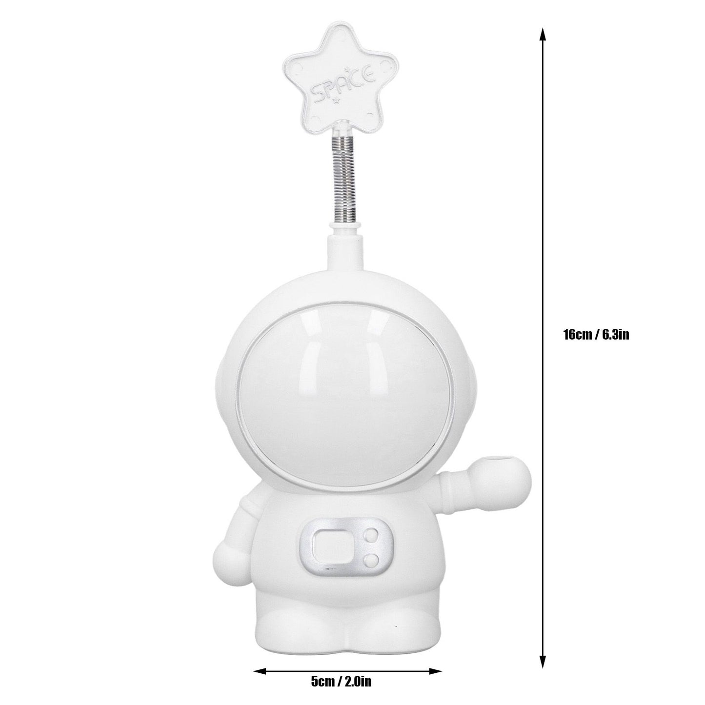 LED Desk Lamp 2 Lighting Modes Eye Protection USB Charging Astronaut Night Light with Pencil Sharpener for V1294-YM0523-3119220007411