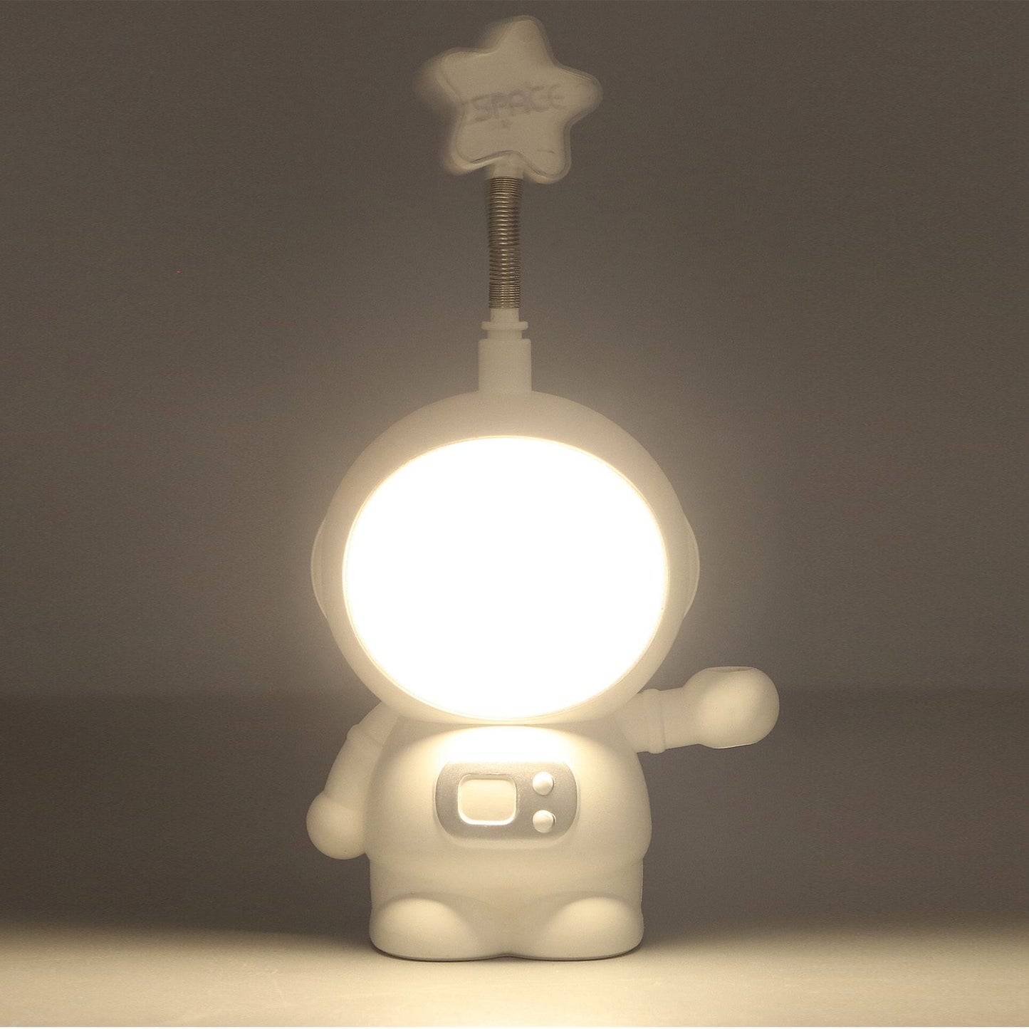 LED Desk Lamp 2 Lighting Modes Eye Protection USB Charging Astronaut Night Light with Pencil Sharpener for V1294-YM0523-3119220007411