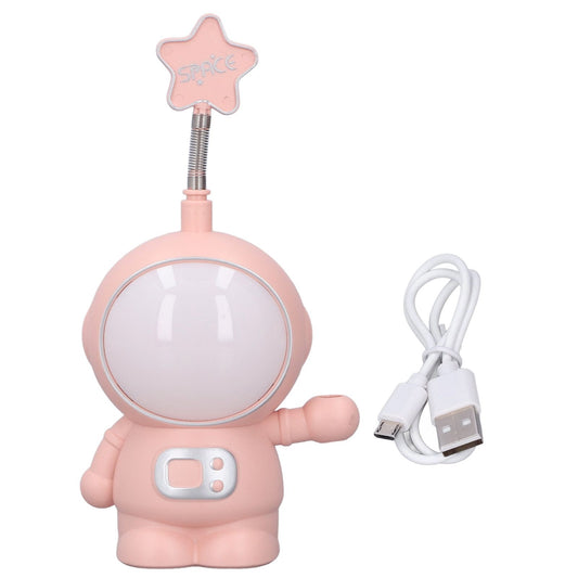 LED Desk Lamp 2 Lighting Modes Eye Protection USB Charging Astronaut Night Light with Pencil Sharpener for V1294-YM0523-3119220007412