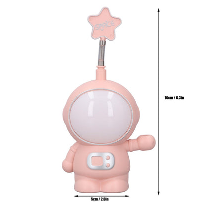 LED Desk Lamp 2 Lighting Modes Eye Protection USB Charging Astronaut Night Light with Pencil Sharpener for V1294-YM0523-3119220007412