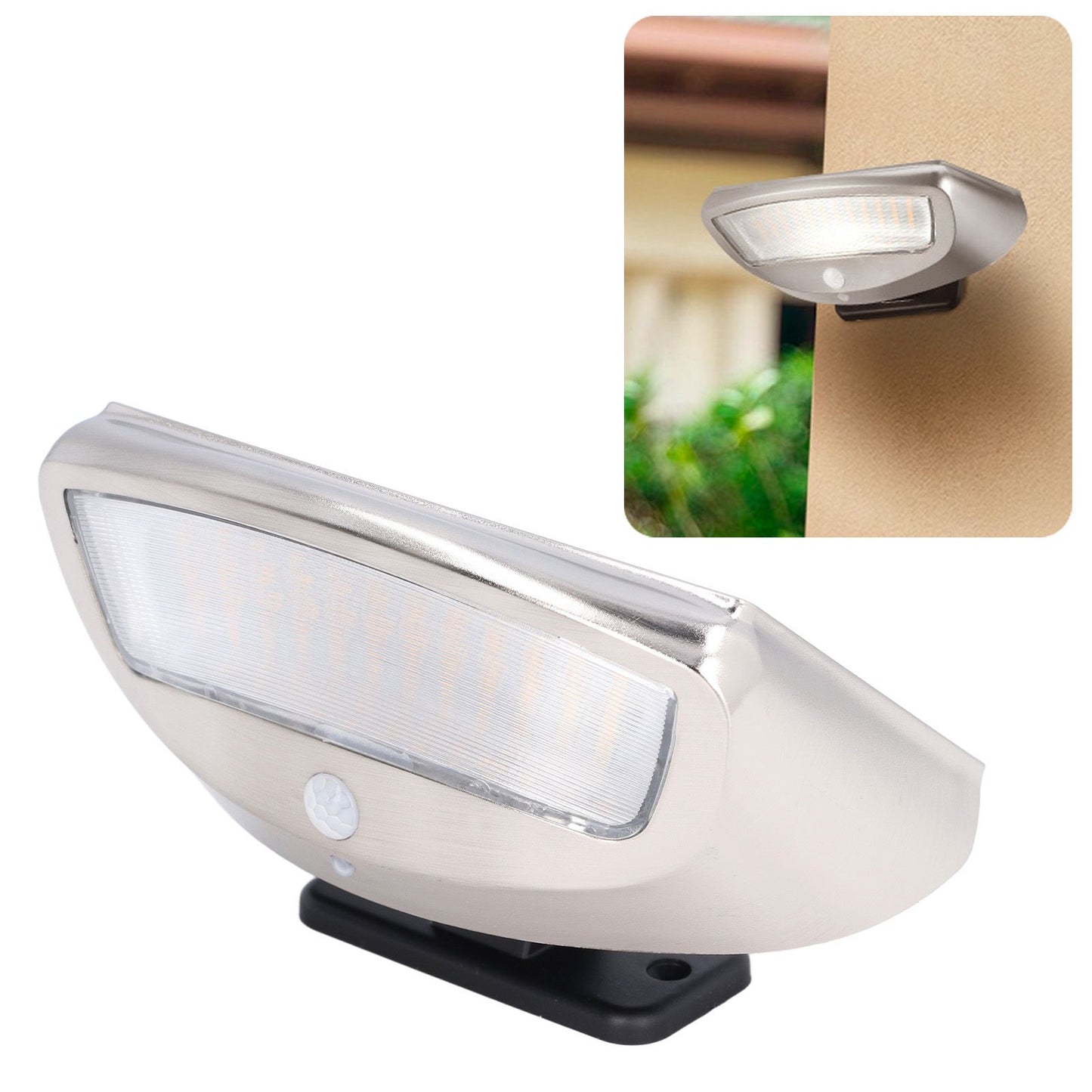 Solar Wall Lamp Super Bright 4 Modes Motion Sensing 600LM LED Solar Light for Outdoor Courtyard V1294-YM0523-3119220009311
