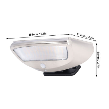 Solar Wall Lamp Super Bright 4 Modes Motion Sensing 600LM LED Solar Light for Outdoor Courtyard V1294-YM0523-3119220009311
