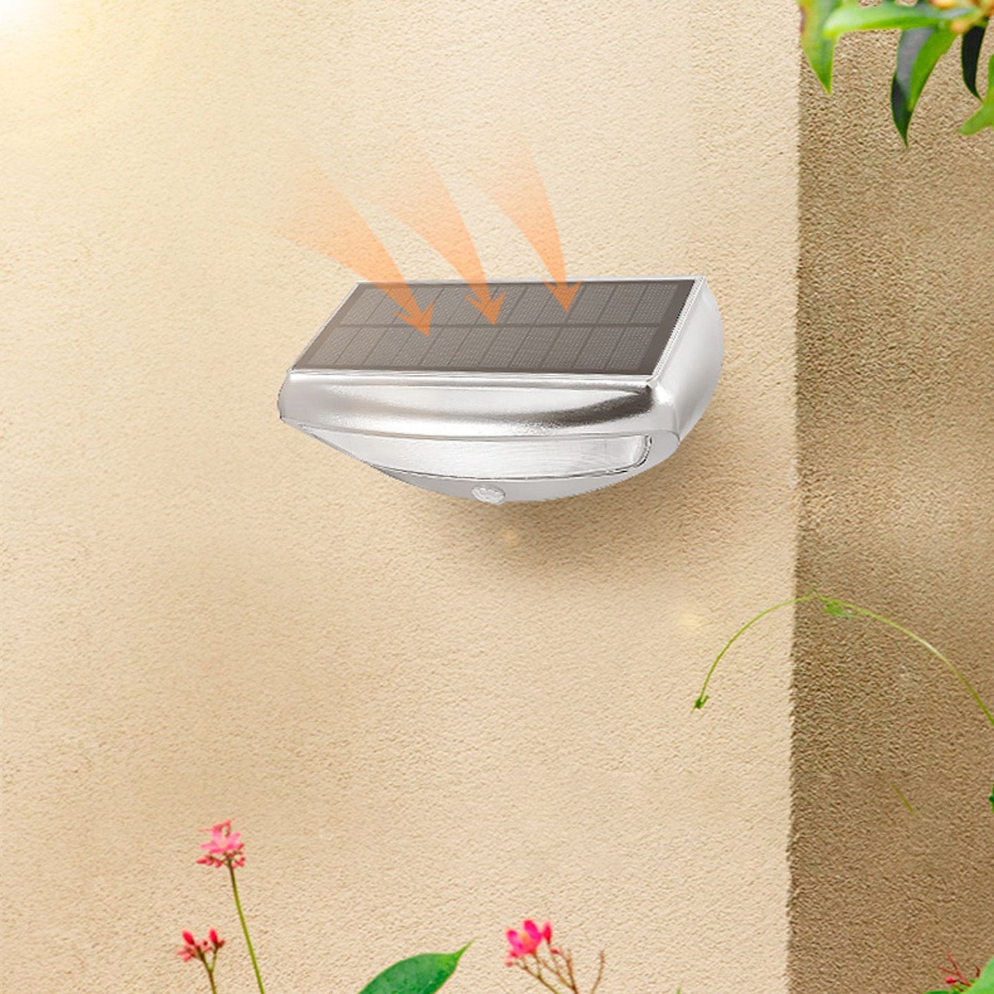 Solar Wall Lamp Super Bright 4 Modes Motion Sensing 600LM LED Solar Light for Outdoor Courtyard V1294-YM0523-3119220009311