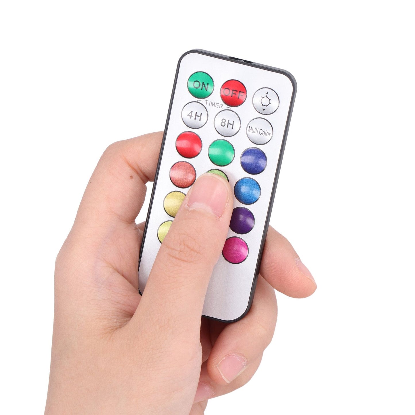 4Pcs LED Puck Light RGBW 13 Colors Modes Remote Control Punch Free Installation Energy Saving Wireless Led V1294-YM0523-3119220010011