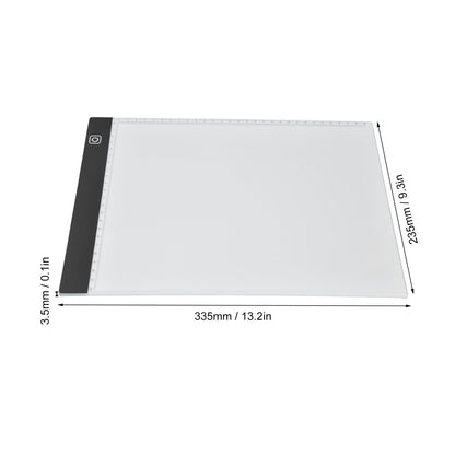 5V USB A4 Copy Board 3 Levels Dimming Touch Control LED Drawing Pad with Scale 300-350LM V1294-YM0523-3119220010511
