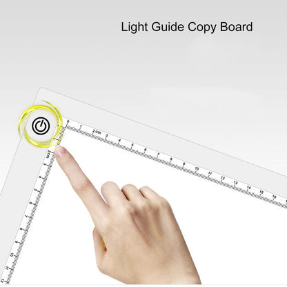 5V USB A4 Copy Board 3 Levels Dimming Touch Control LED Drawing Pad with Scale 300-350LM V1294-YM0523-3119220010511