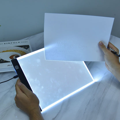 5V USB A4 Copy Board 3 Levels Dimming Touch Control LED Drawing Pad with Scale 300-350LM V1294-YM0523-3119220010511