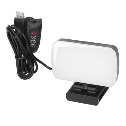 LED Fill Lights Clip On Type 360 degrees Rotatable 10 Levels Adjustable Lamp for Video Conference V1294-YM0523-3119220010611