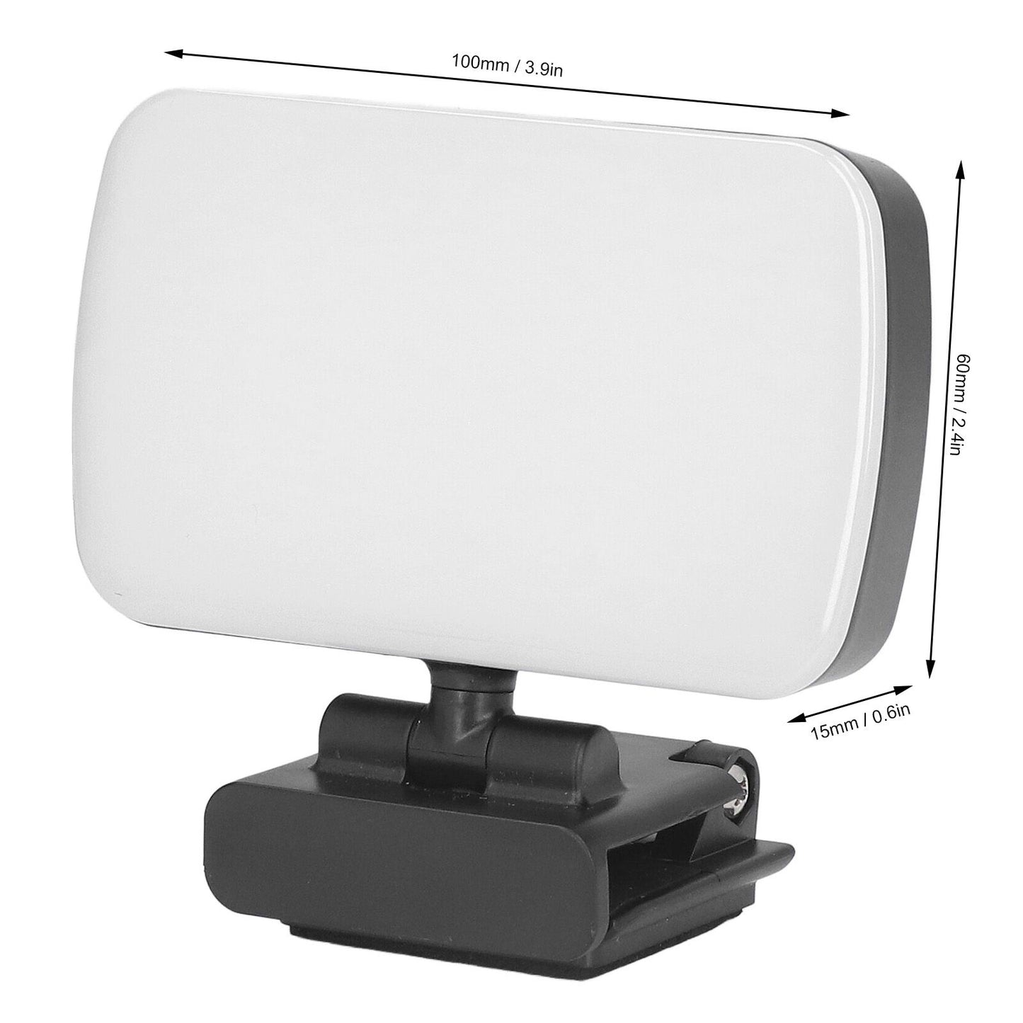 LED Fill Lights Clip On Type 360 degrees Rotatable 10 Levels Adjustable Lamp for Video Conference V1294-YM0523-3119220010611