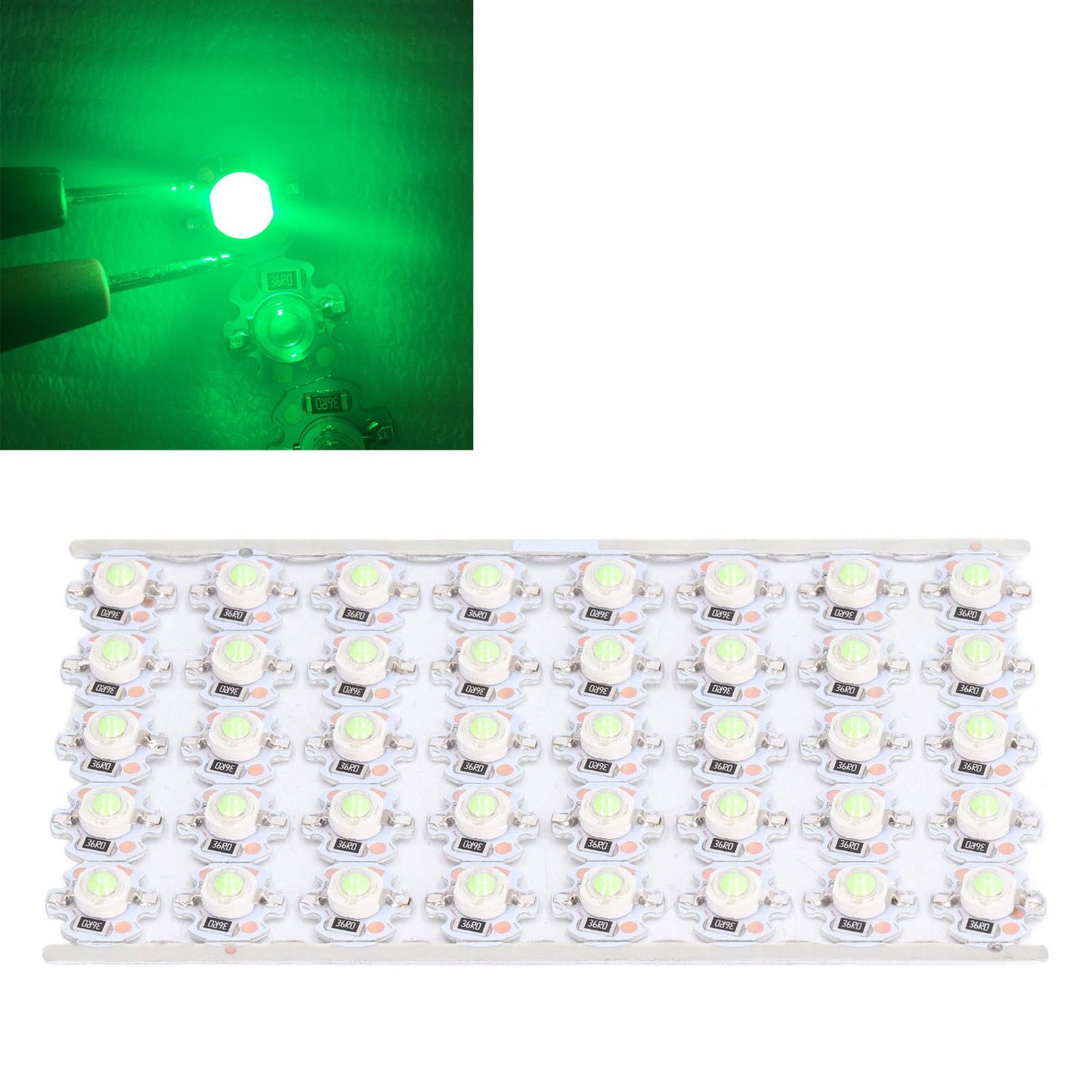 LED Chip Bulb High Brightness Energy Saving DIY Lamp Beads with Aluminum Plate for 1W 12V Headlights Cabinet V1294-YM0523-3119220010816
