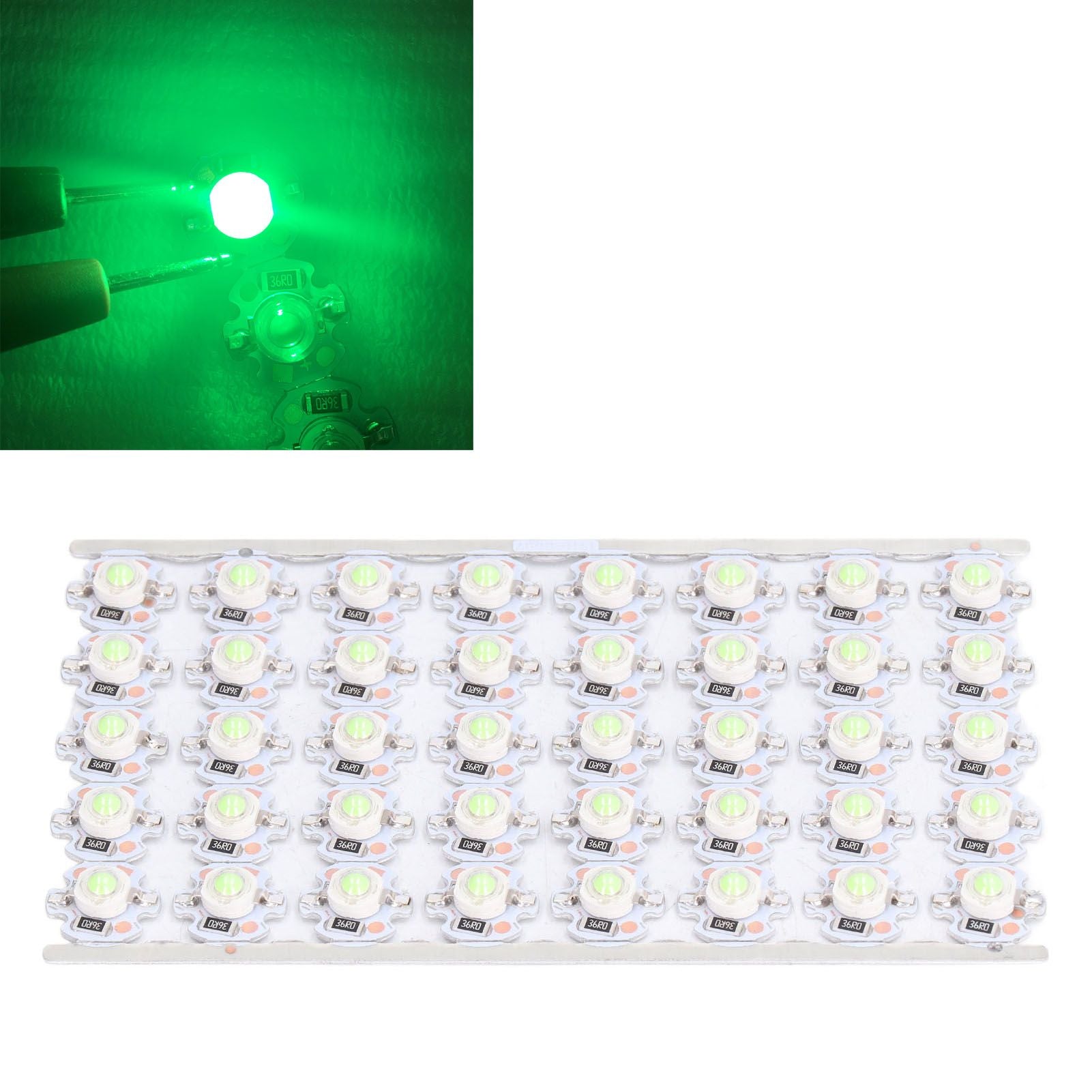 LED Chip Bulb High Brightness Energy Saving DIY Lamp Beads with Aluminum Plate for 1W 12V Headlights Cabinet V1294-YM0523-3119220010816
