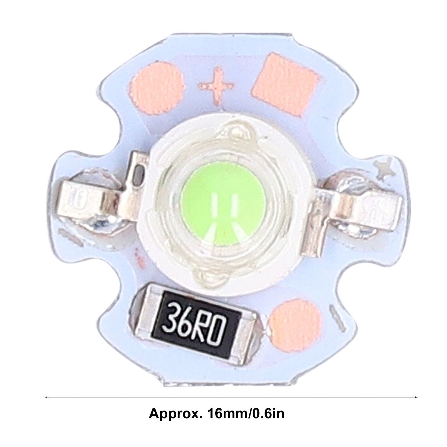 LED Chip Bulb High Brightness Energy Saving DIY Lamp Beads with Aluminum Plate for 1W 12V Headlights Cabinet V1294-YM0523-3119220010816
