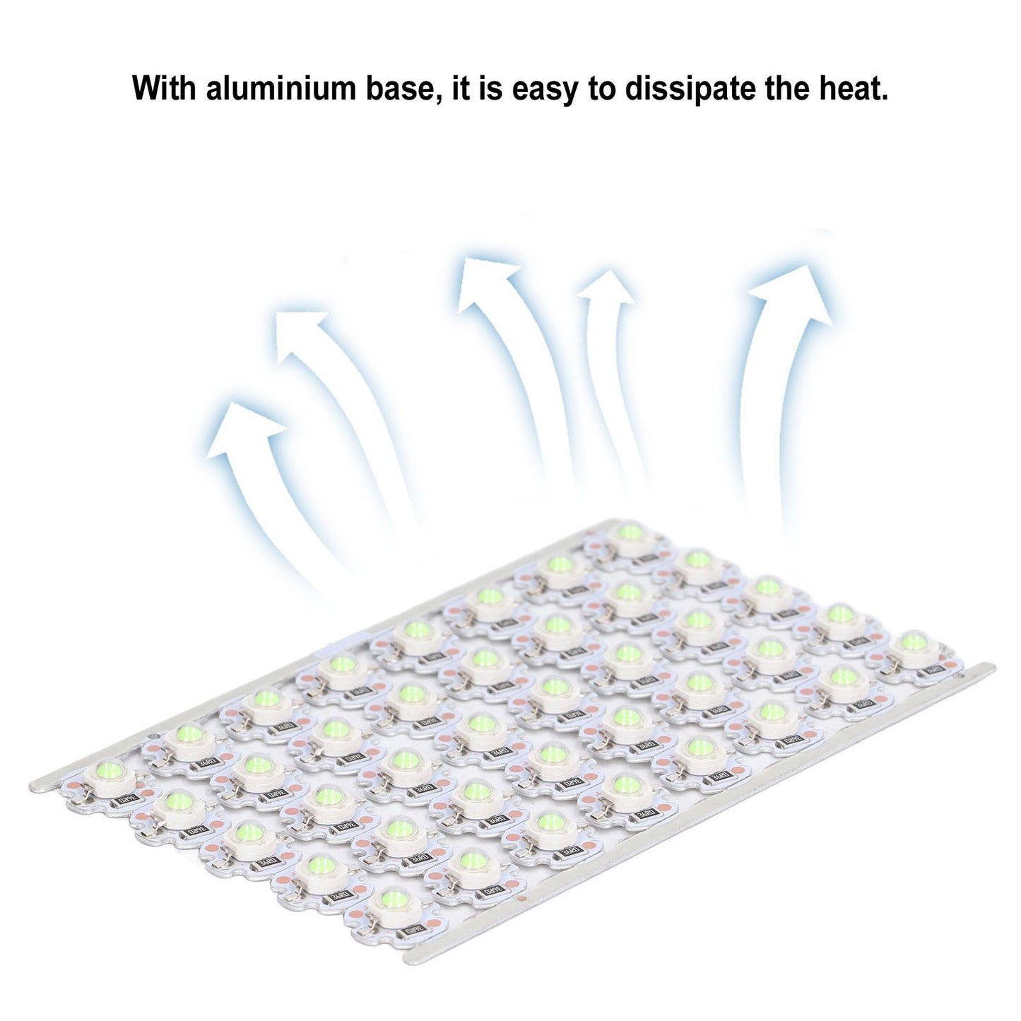 LED Chip Bulb High Brightness Energy Saving DIY Lamp Beads with Aluminum Plate for 1W 12V Headlights Cabinet V1294-YM0523-3119220010816