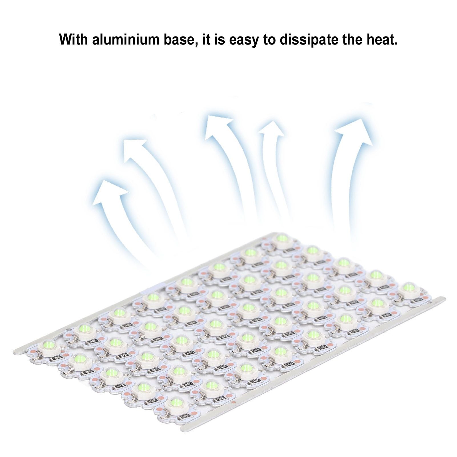 LED Chip Bulb High Brightness Energy Saving DIY Lamp Beads with Aluminum Plate for 1W 12V Headlights Cabinet V1294-YM0523-3119220010816