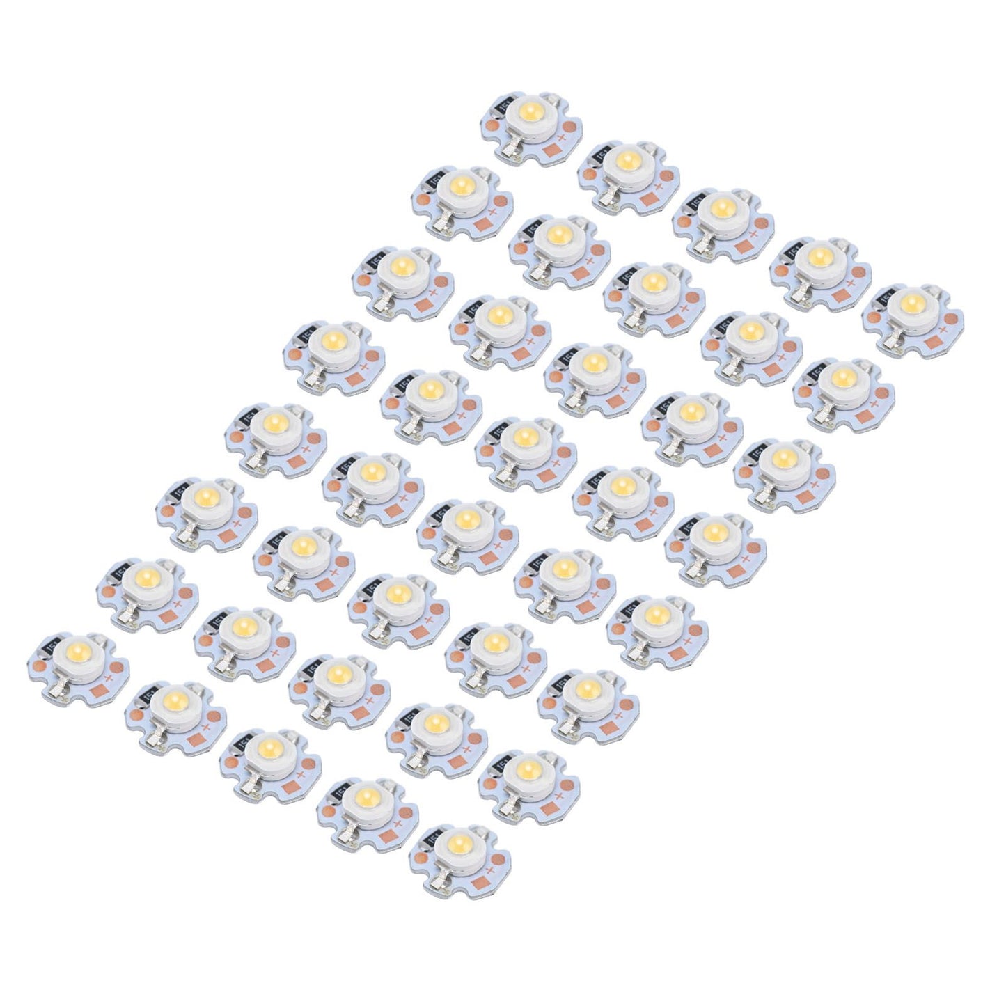 40pcs LED Chip Bulb 1W 24V 16mm/0.6in Aluminum Base Low Power Consumption Lamp Beads for Flashlights V1294-YM0523-3119220010912