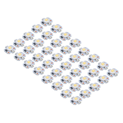 40pcs LED Chip Bulb 1W 24V 16mm/0.6in Aluminum Base Low Power Consumption Lamp Beads for Flashlights V1294-YM0523-3119220010912